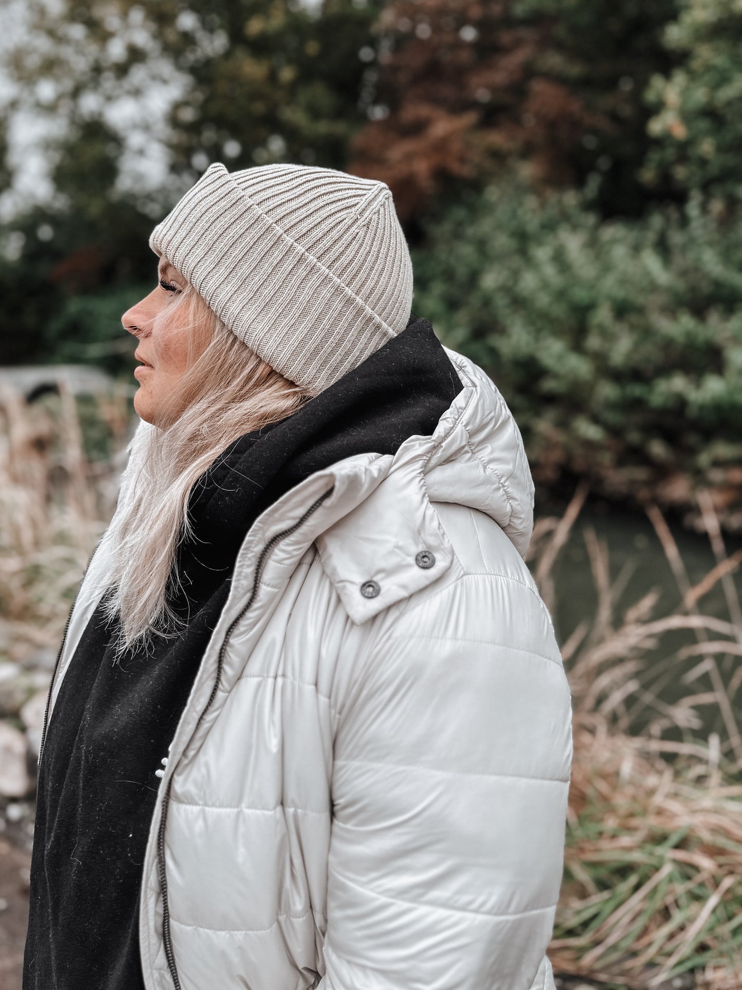 #19 Puffer Frühlingsjacke - Green clay