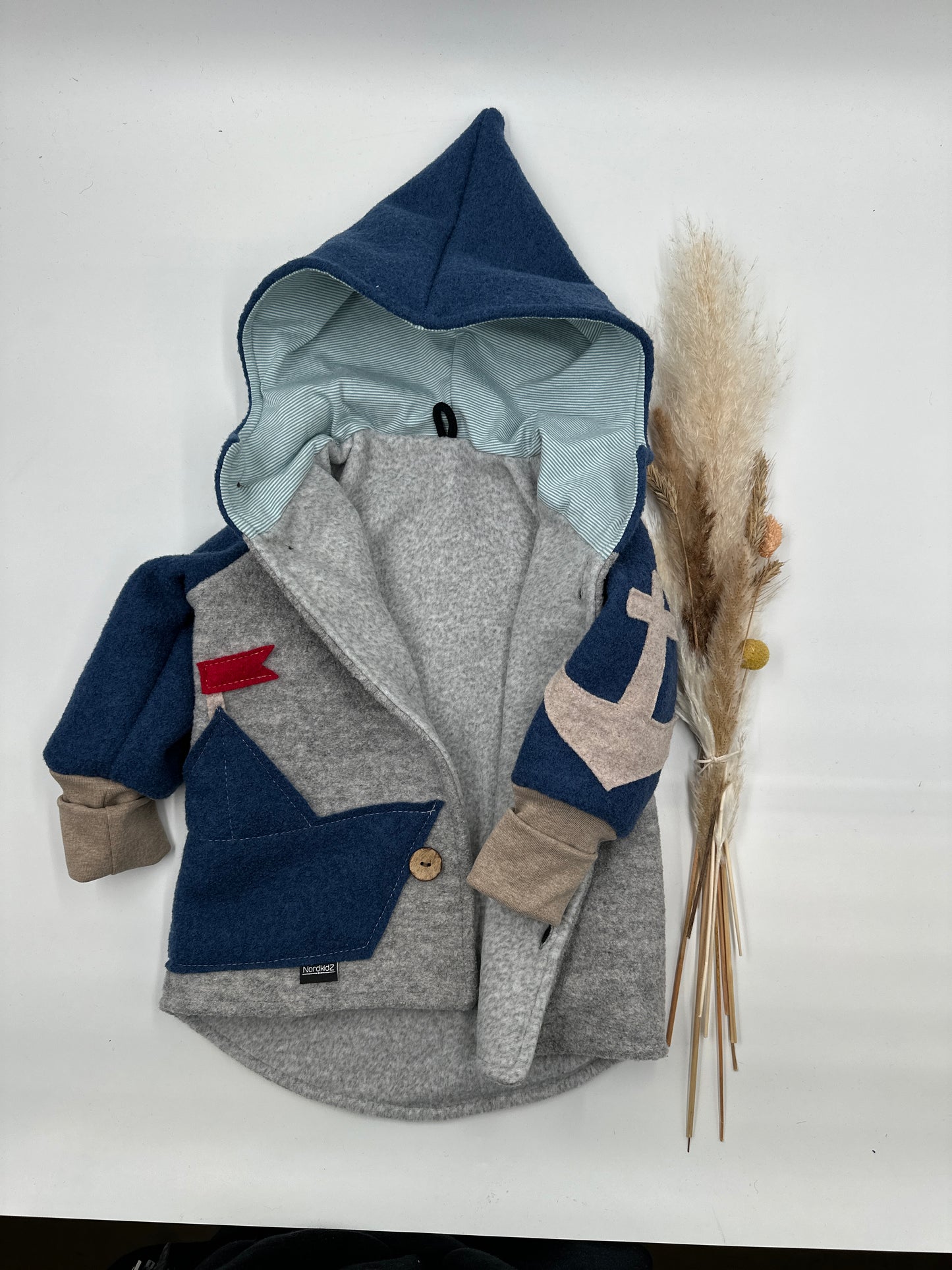Limitiert- Wollwalk Jacke - MEER