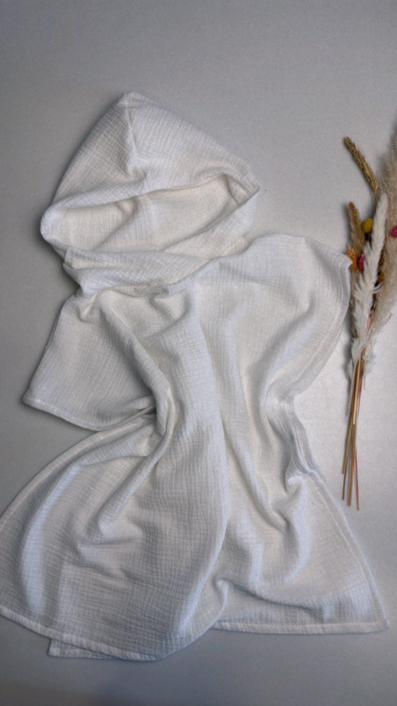 Musselin Badeponcho - offwhite