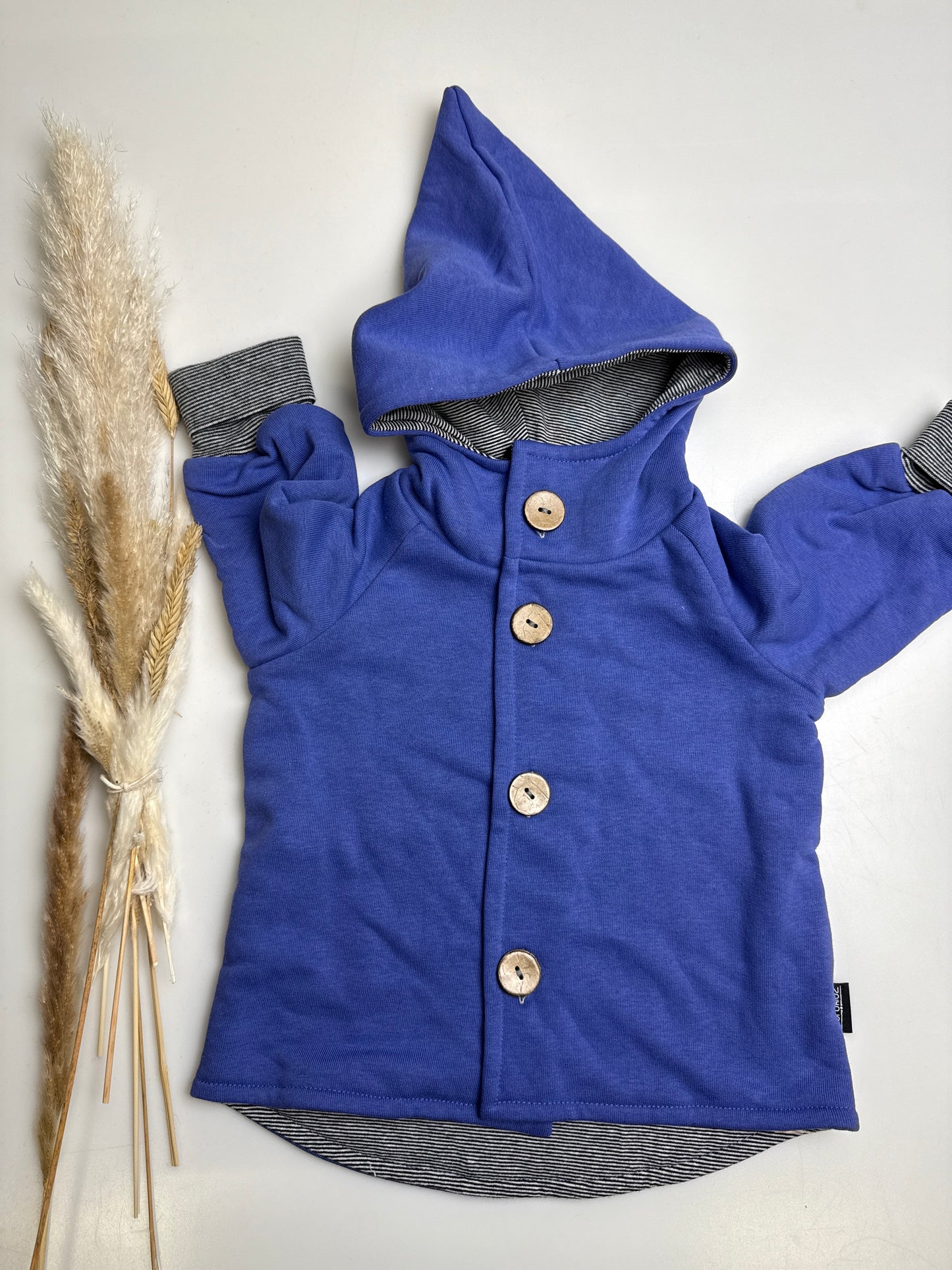 Sweatjacke blau - 2 - 62/68