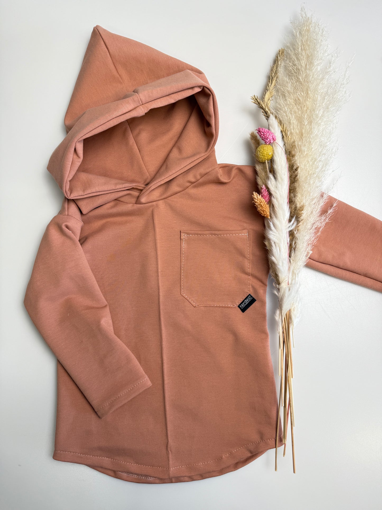 Sommer Sweat-Hoodie - Pfirsich