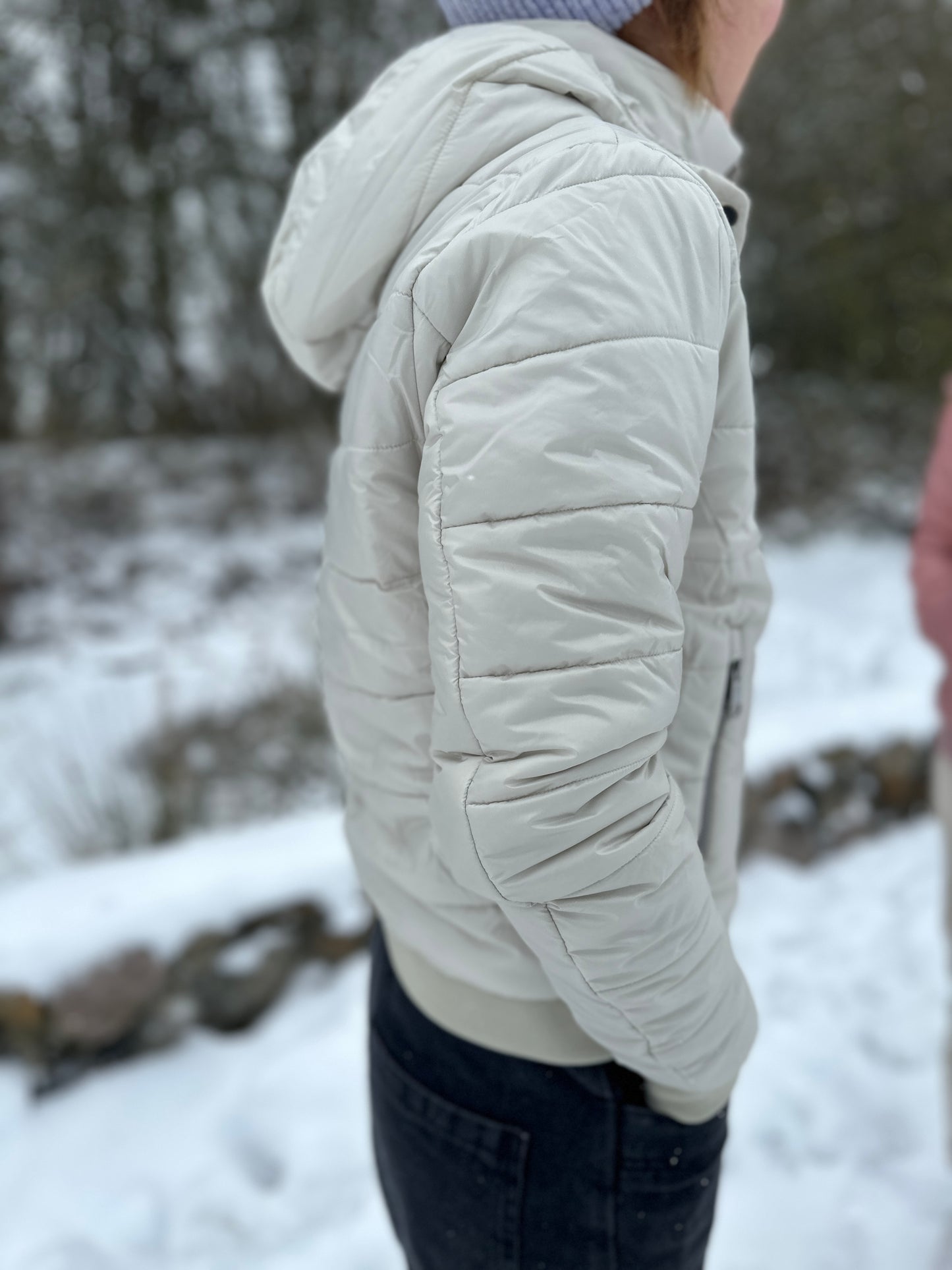 #19 Puffer Frühlingsjacke - Green clay