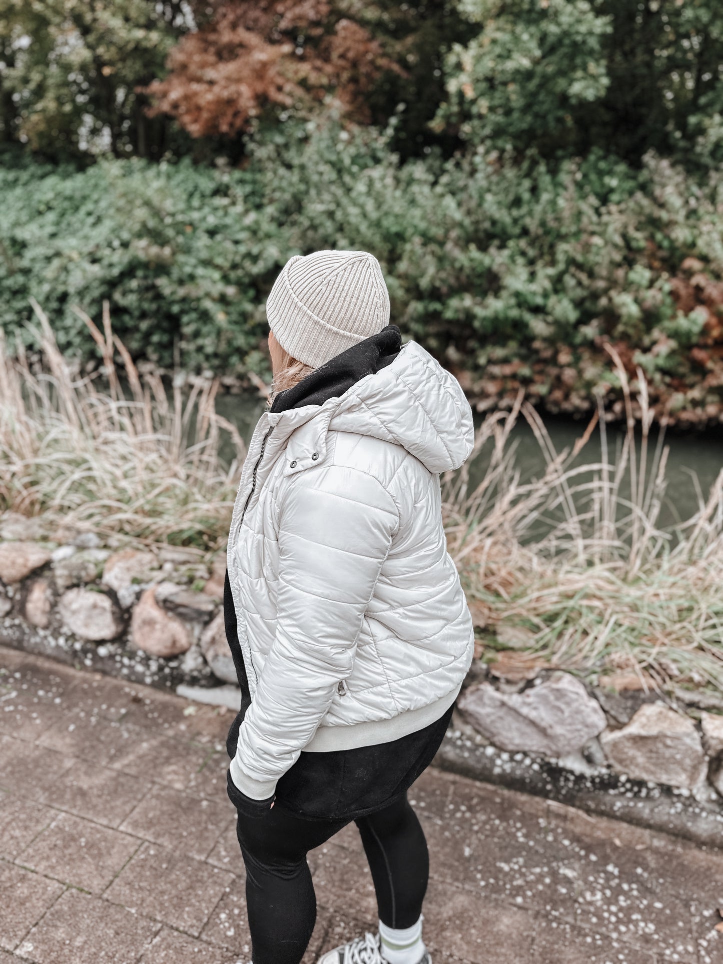 #19 Puffer Frühlingsjacke - Green clay