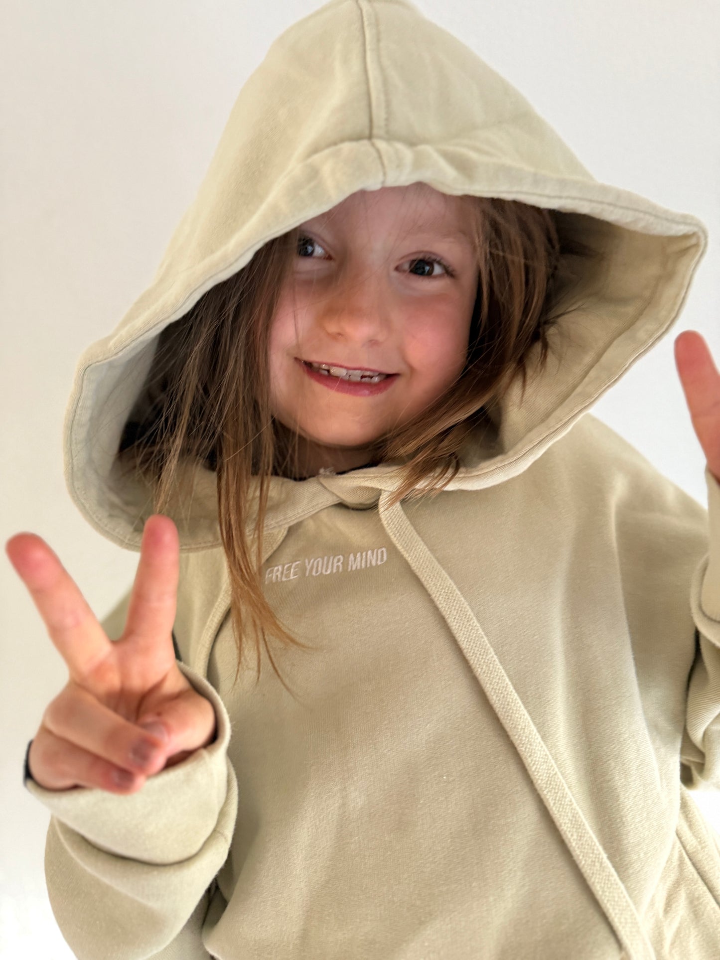 #19 Hoodie KidZ "HASHTAG" - green Clay