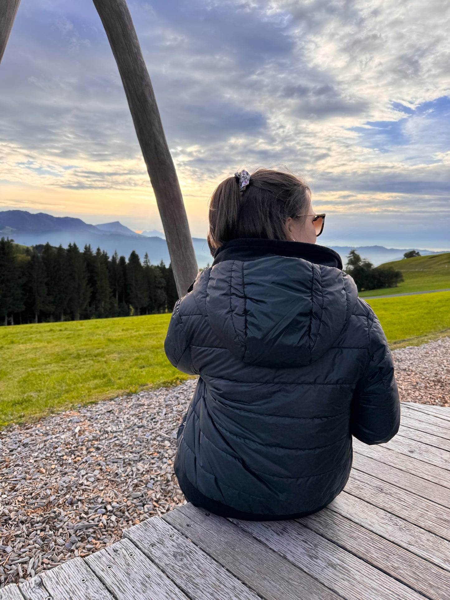 #19 Puffer Frühlingsjacke - black