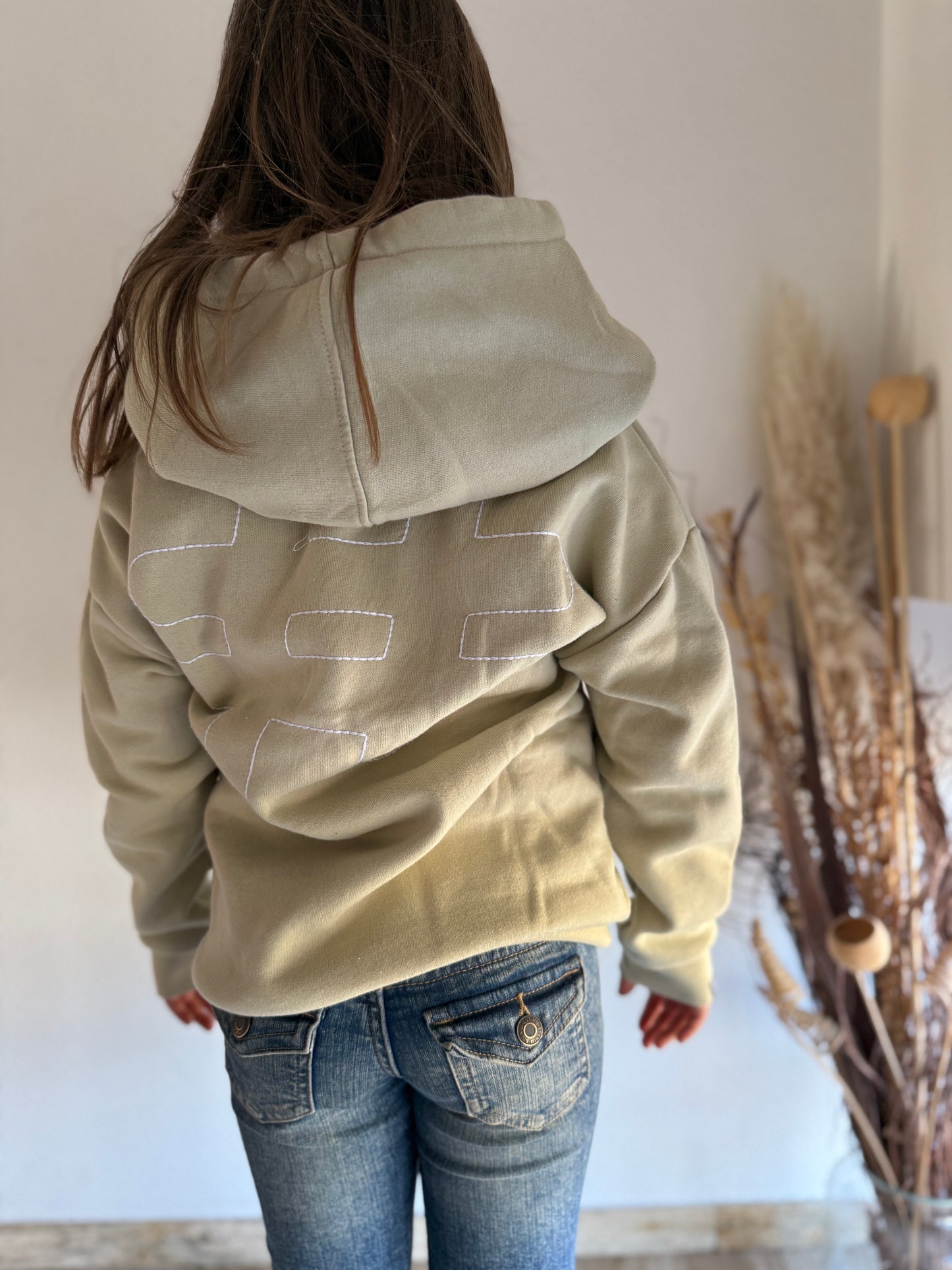 #19 Hoodie KidZ "HASHTAG" - green Clay