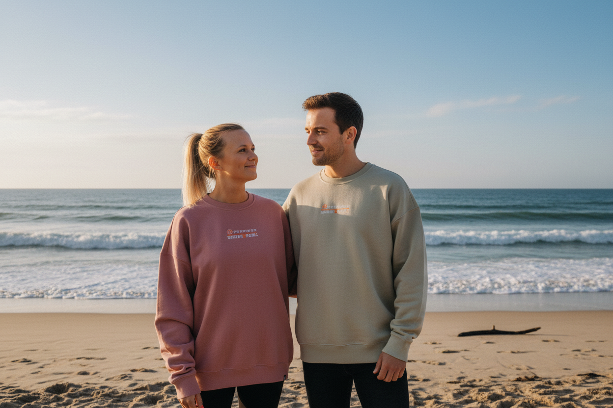 #19 Sweatshirt OVERSIZE "Good Vibes" - versch. Farben