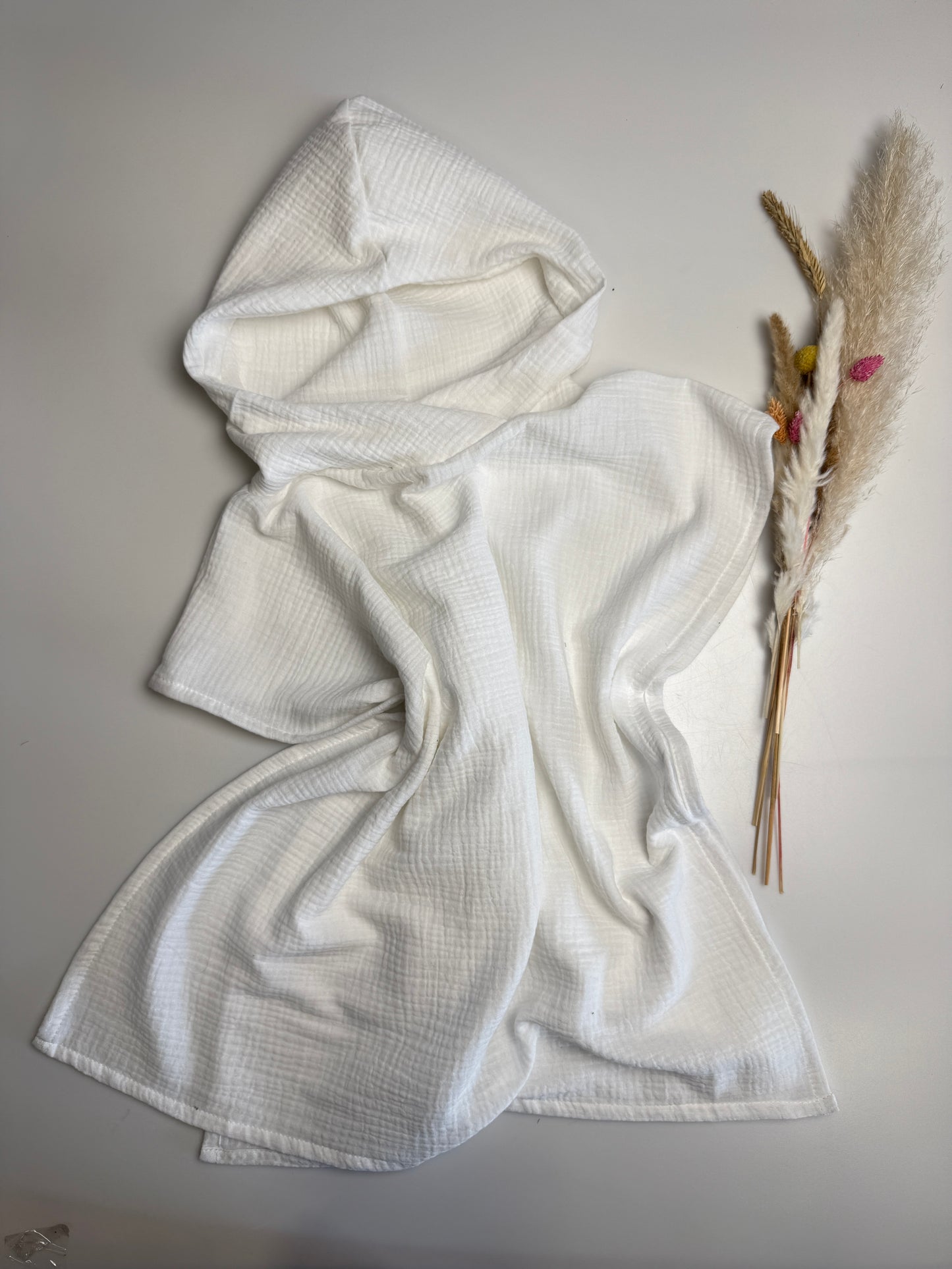 Musselin Badeponcho - offwhite
