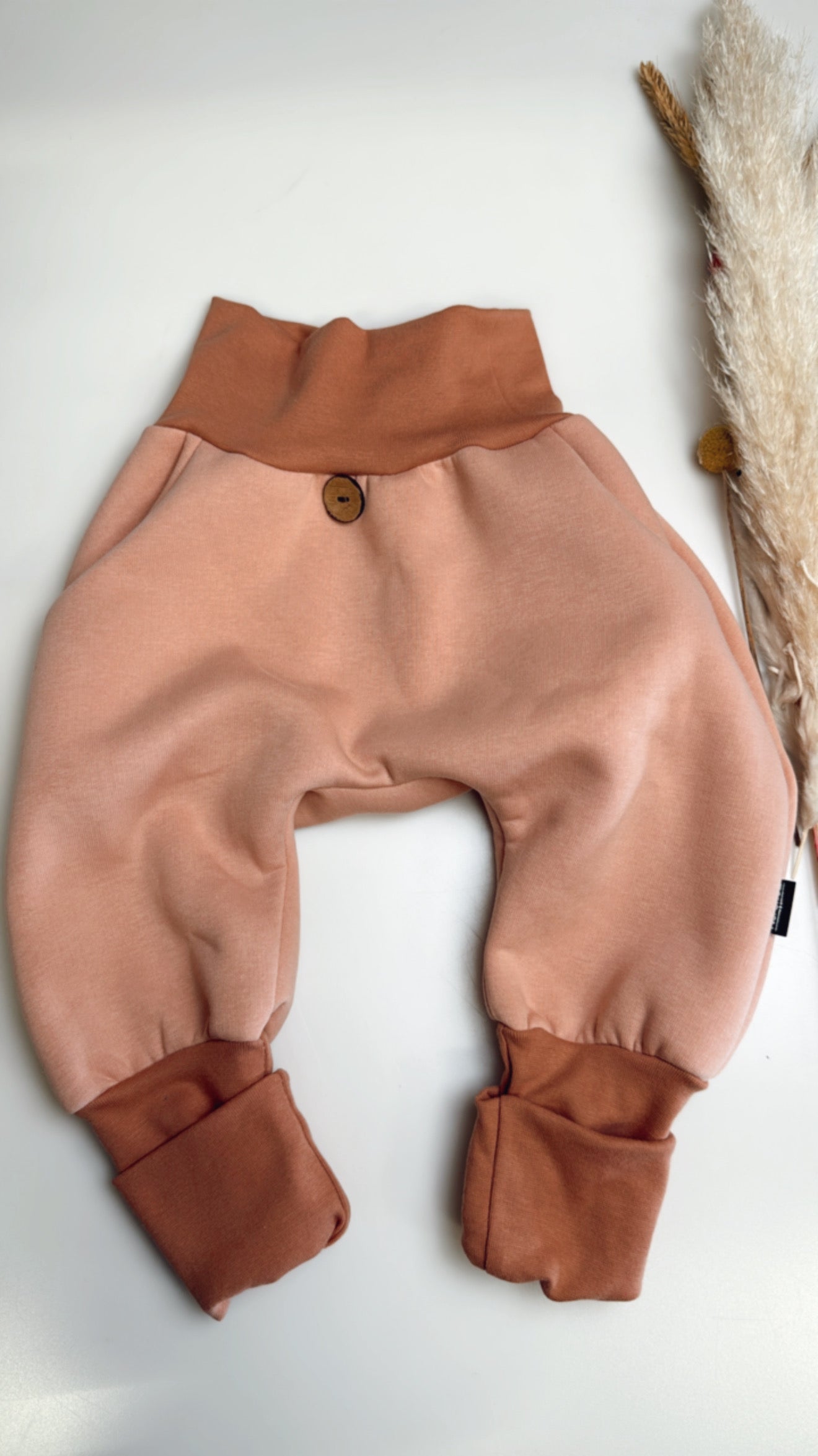 🍂 Mitwachsende Sweat-Knicker – altrosa