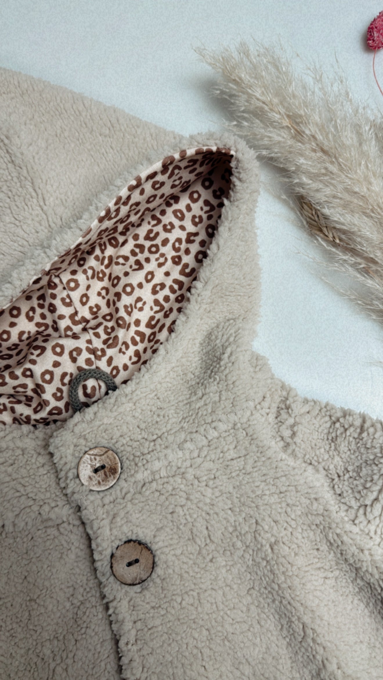 Kuschelteddy Leo Jacke - beige