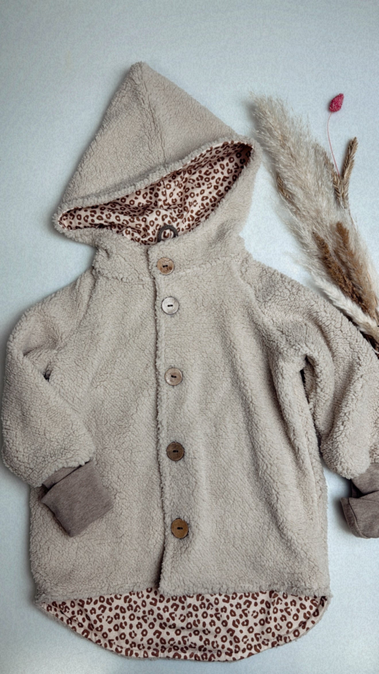 Kuschelteddy Leo Jacke - beige