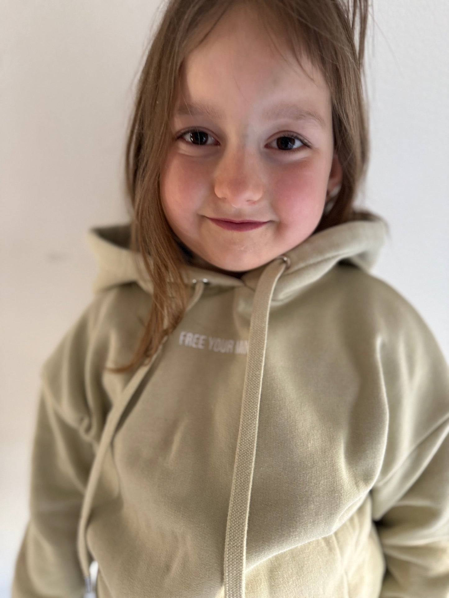 #19 Hoodie KidZ "HASHTAG" - green Clay