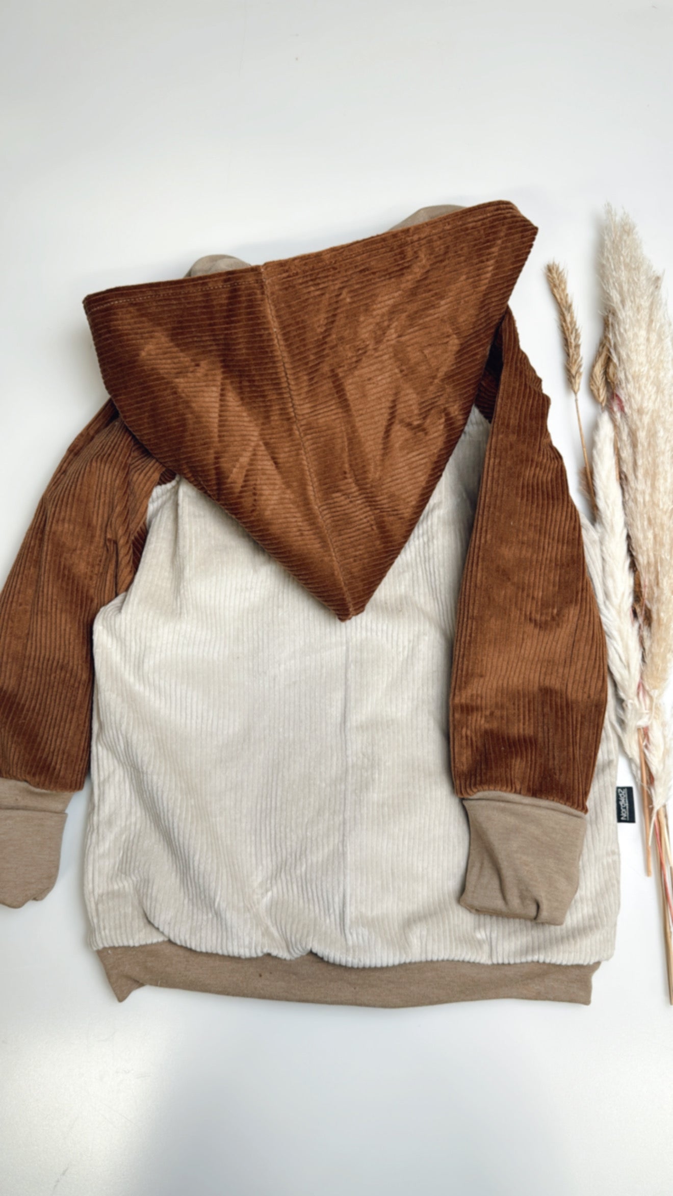 🤎 Cordjacke mit Kapuze – Naturtöne im Mix & Match BRAUN