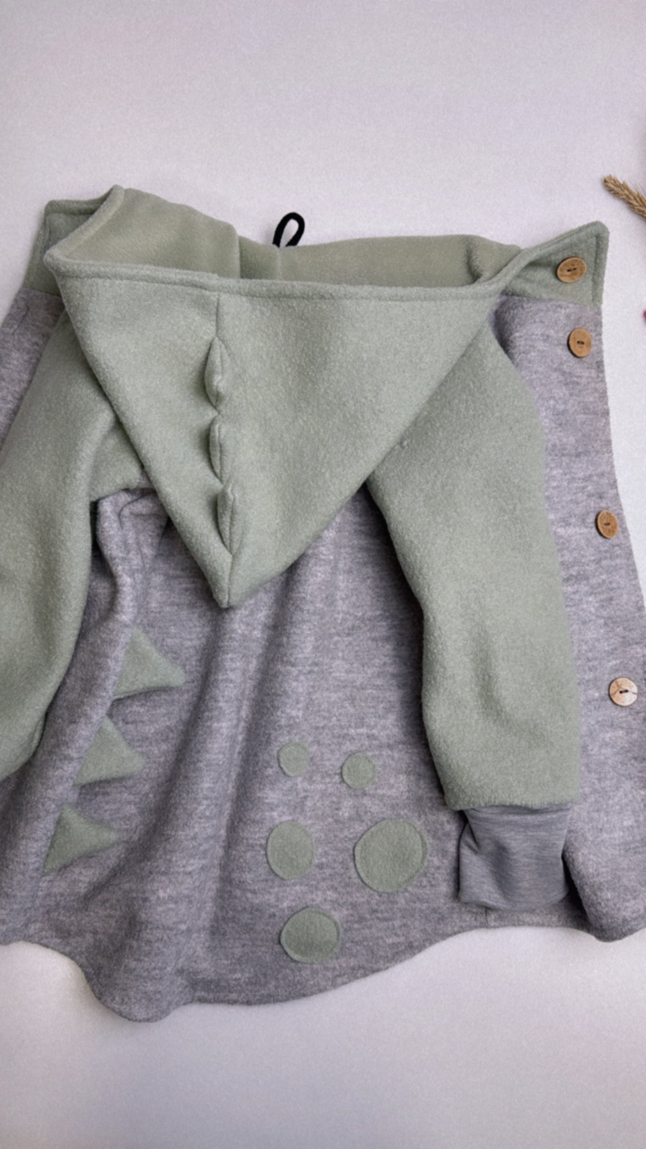 Wollwalk-Jacke - "baby Dino"
