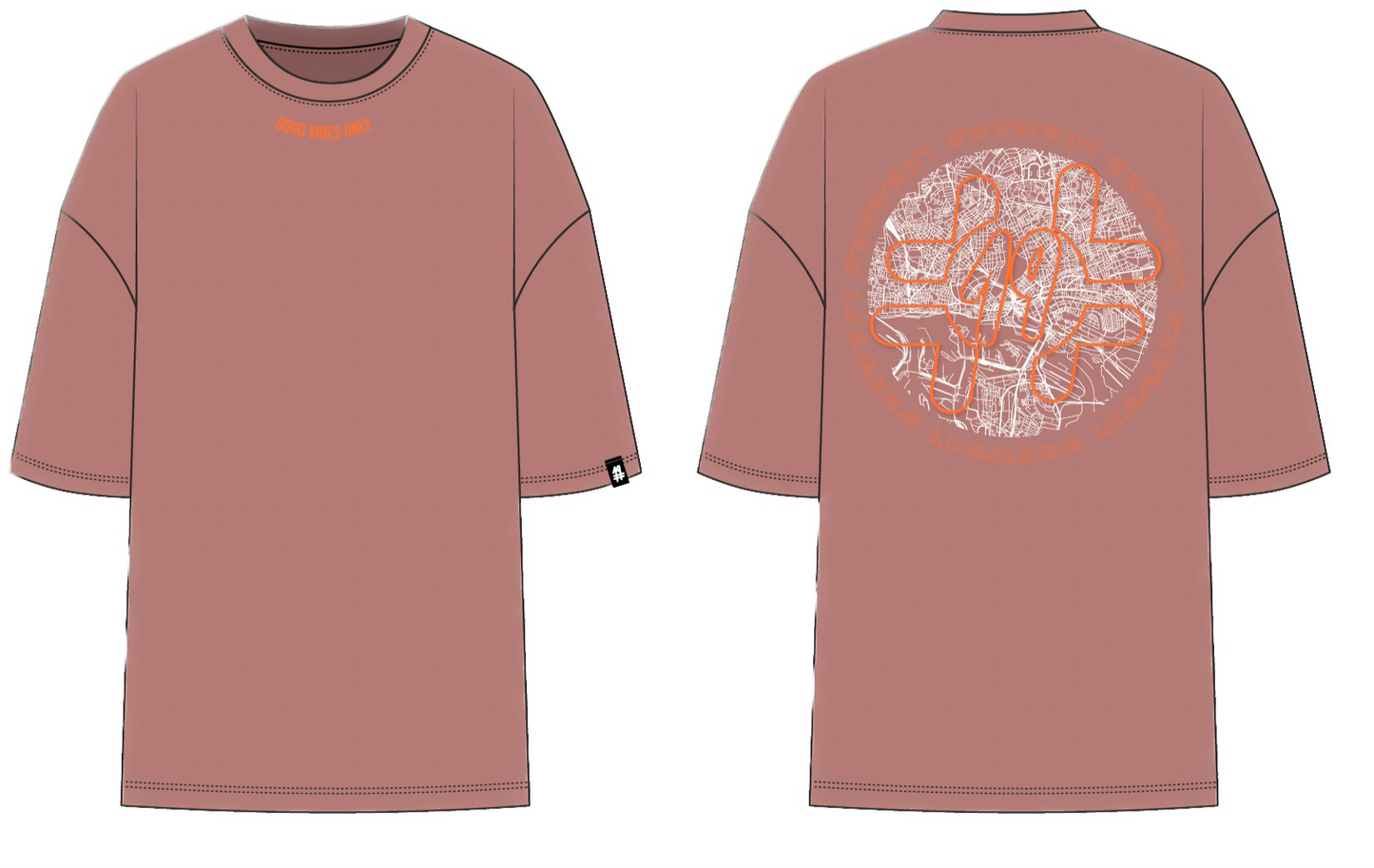 #19 T-Shirt OVERSIZE "Hamburg" - versch. Farben