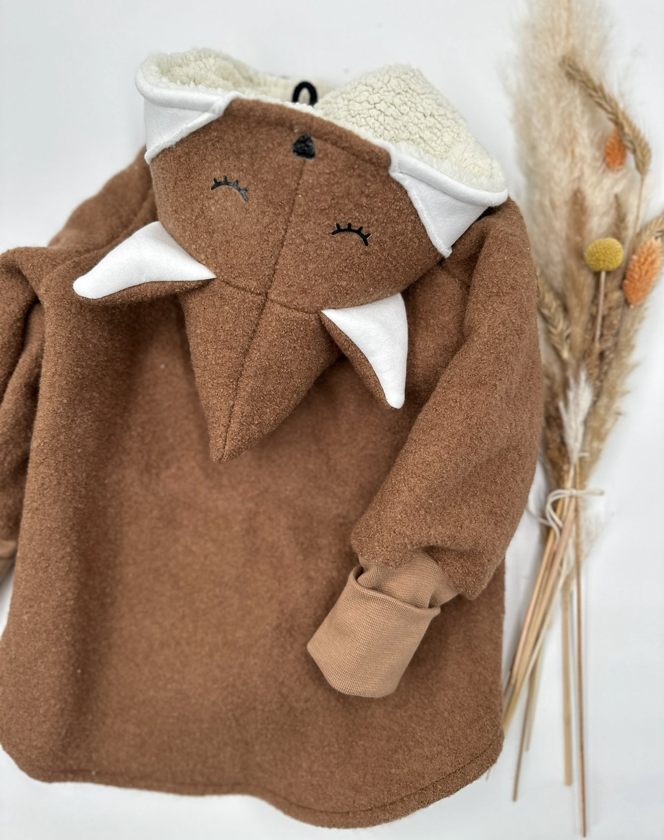 Fuchs Wolljacke für Kinder – handgemacht, mulesingfreie Schurwolle
