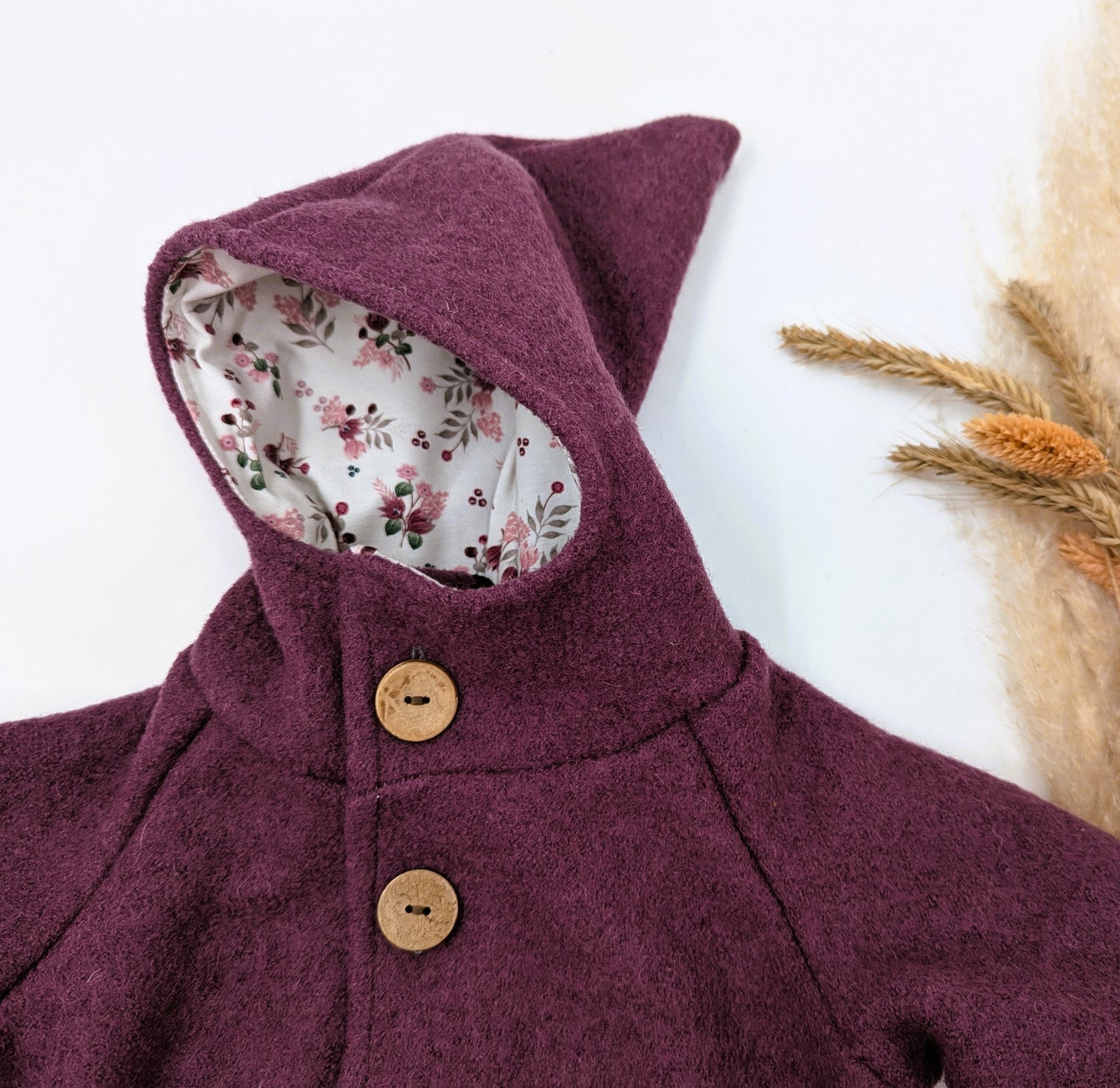 Walk Overall - Aubergine " Winterblume" Gr. 1, 50/56 (1_669)