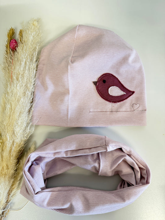 🌸 Herbstset Vögelchen Beanie & Loop  🌸