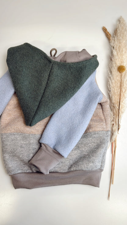 🧥♻️ Bunte Reststoff- WALK Schlupf-Jacken – Nachhaltig, einzigartig