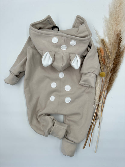 Baumwoll Fleece Overall - Rehlein - Sand