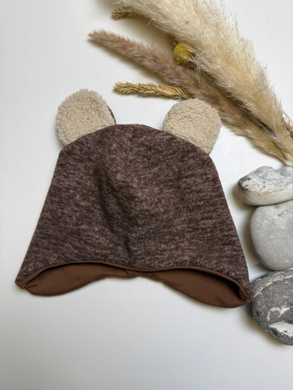 Kuschelige Teddy Fleece-Mütze für Kinder
