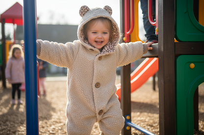 ✨ Kuscheliger Teddy Overall „Leo Love“ – NordkidZ Handmade ✨