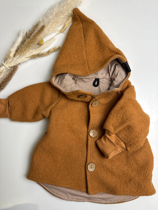 Walkjacke - Gr. 2 - 62/68 okker
