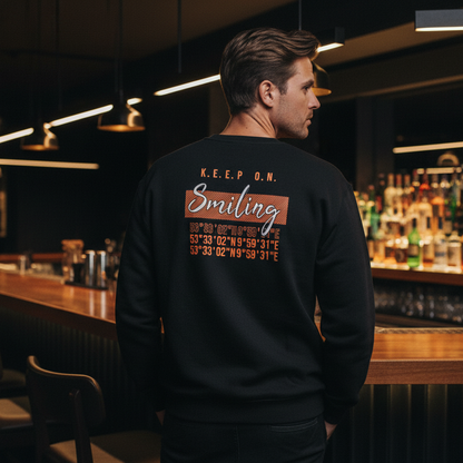 #19 Sweatshirt "Keep on Smiling" - versch. Farben