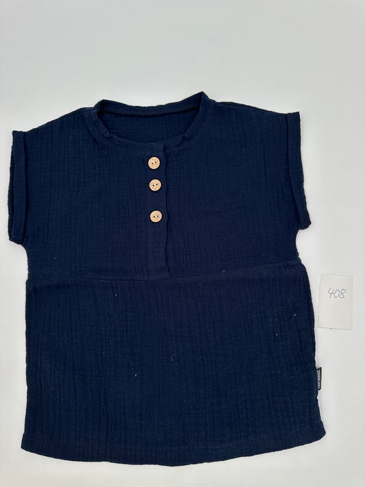 Musselin T-Shirt - Navy (408)