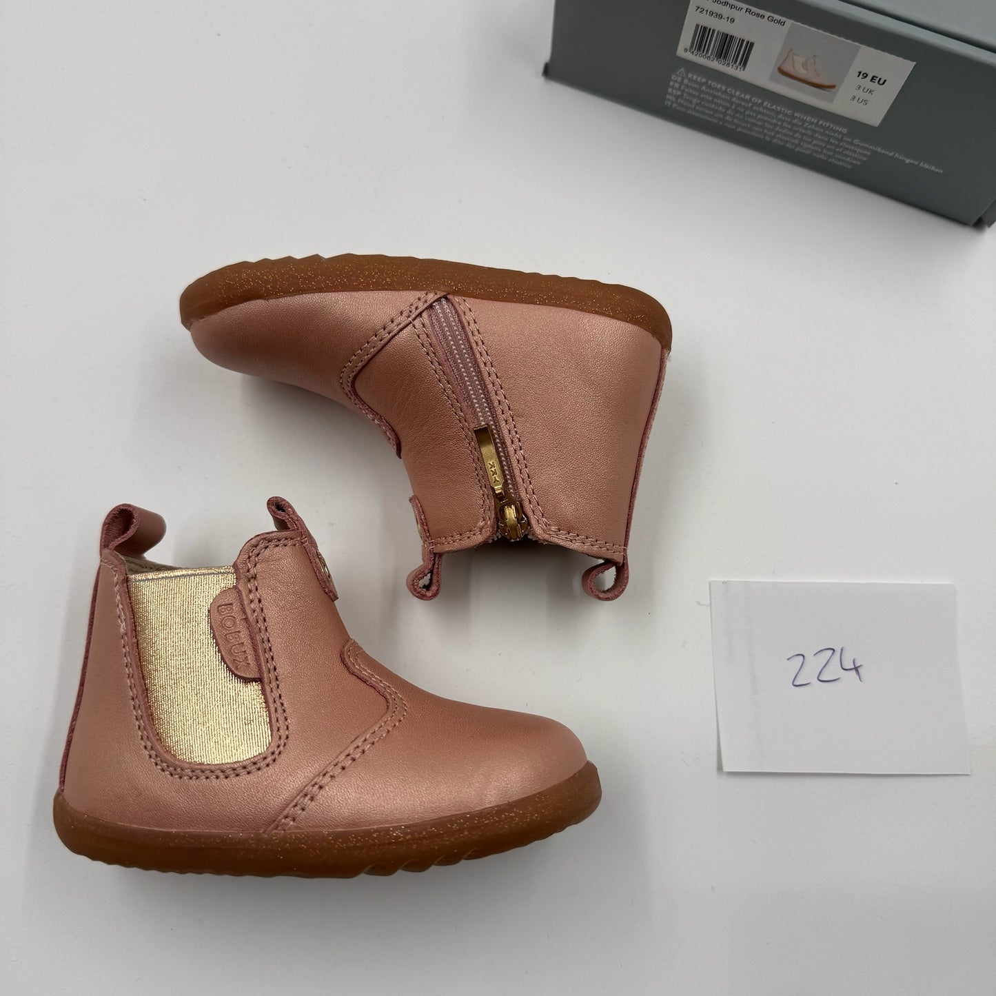 BOBUX Chelsea Boots - Rosé Gold Glitzer (224)