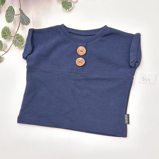 Rib-Jersey T-Shirt - Navy (564)