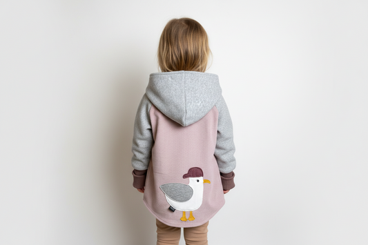 Cord/Fleecejacke Mädchen Möwe Gr 98/104
