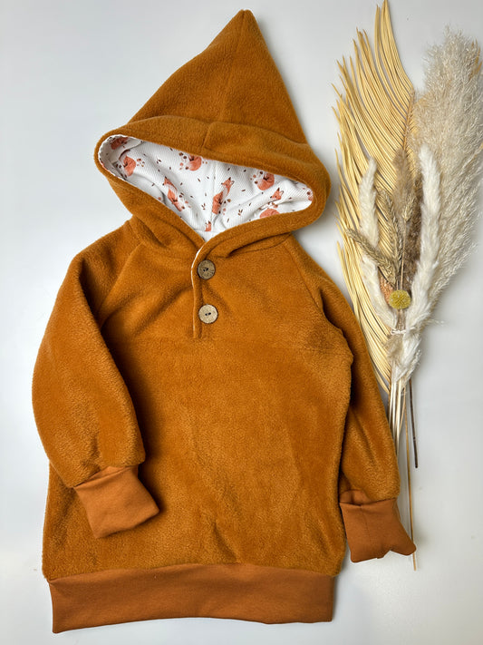 Fleece Outdoor Hoodie - Rost