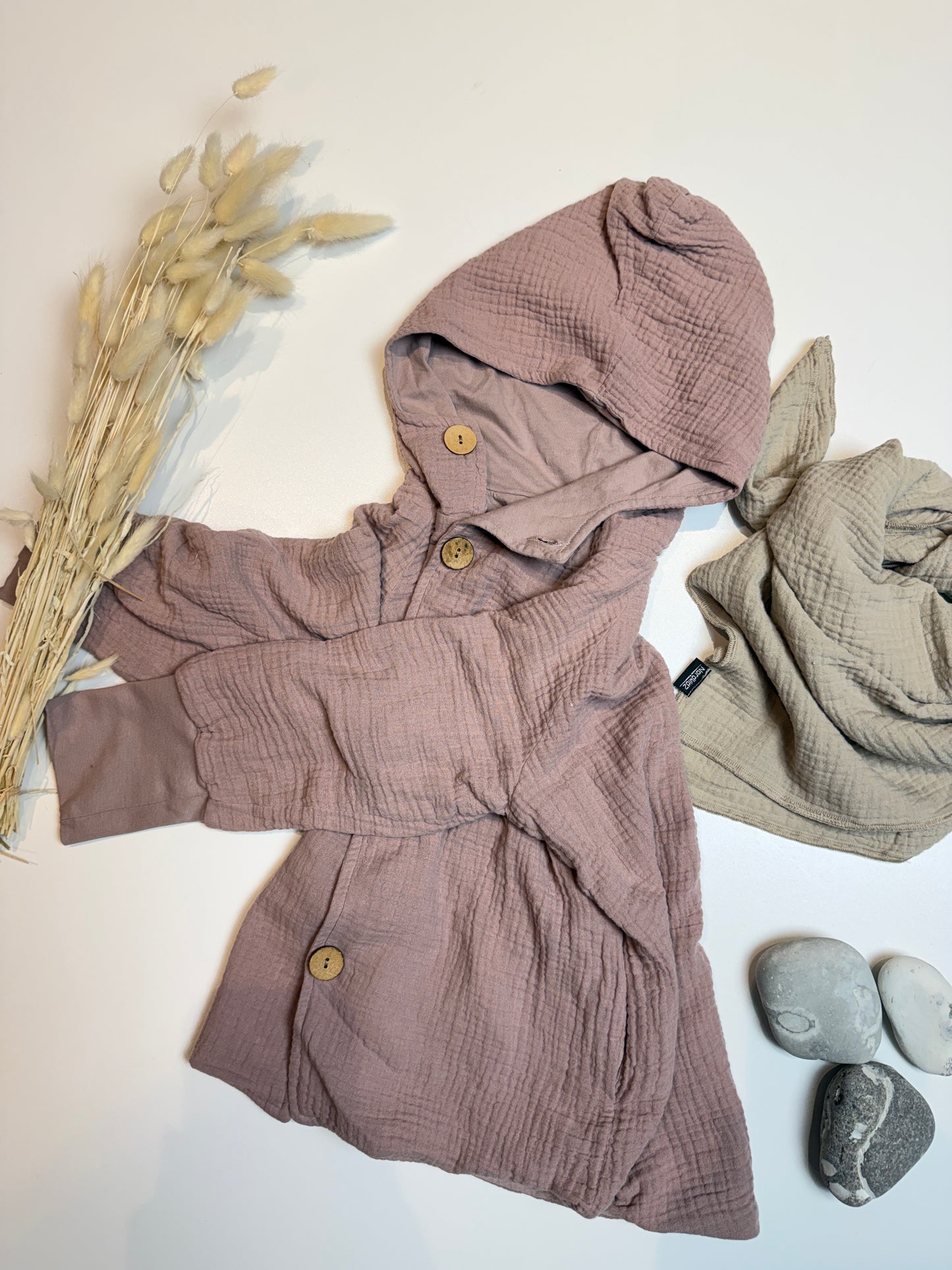 Musselin Jacke – kuschelig gefüttert & wunderbar bequem 🤍