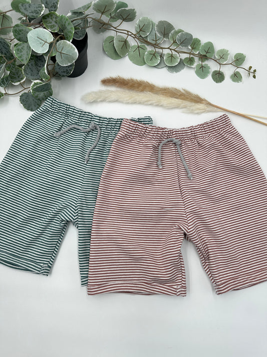 Strand-Shorts - "Jersey-Ringel" - versch. Farben