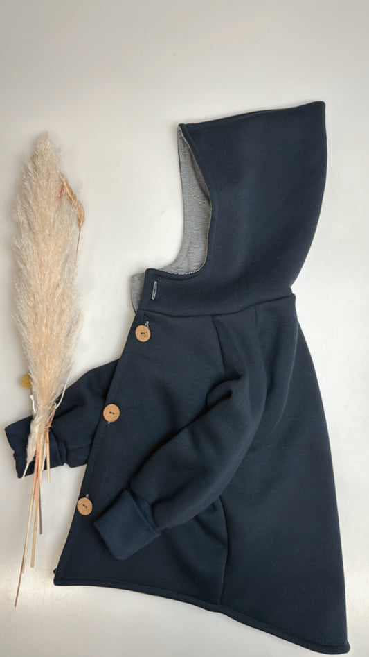 ✨ Mitwachsende Sweatjacke Navy – Perfekt für den Herbst 🍂