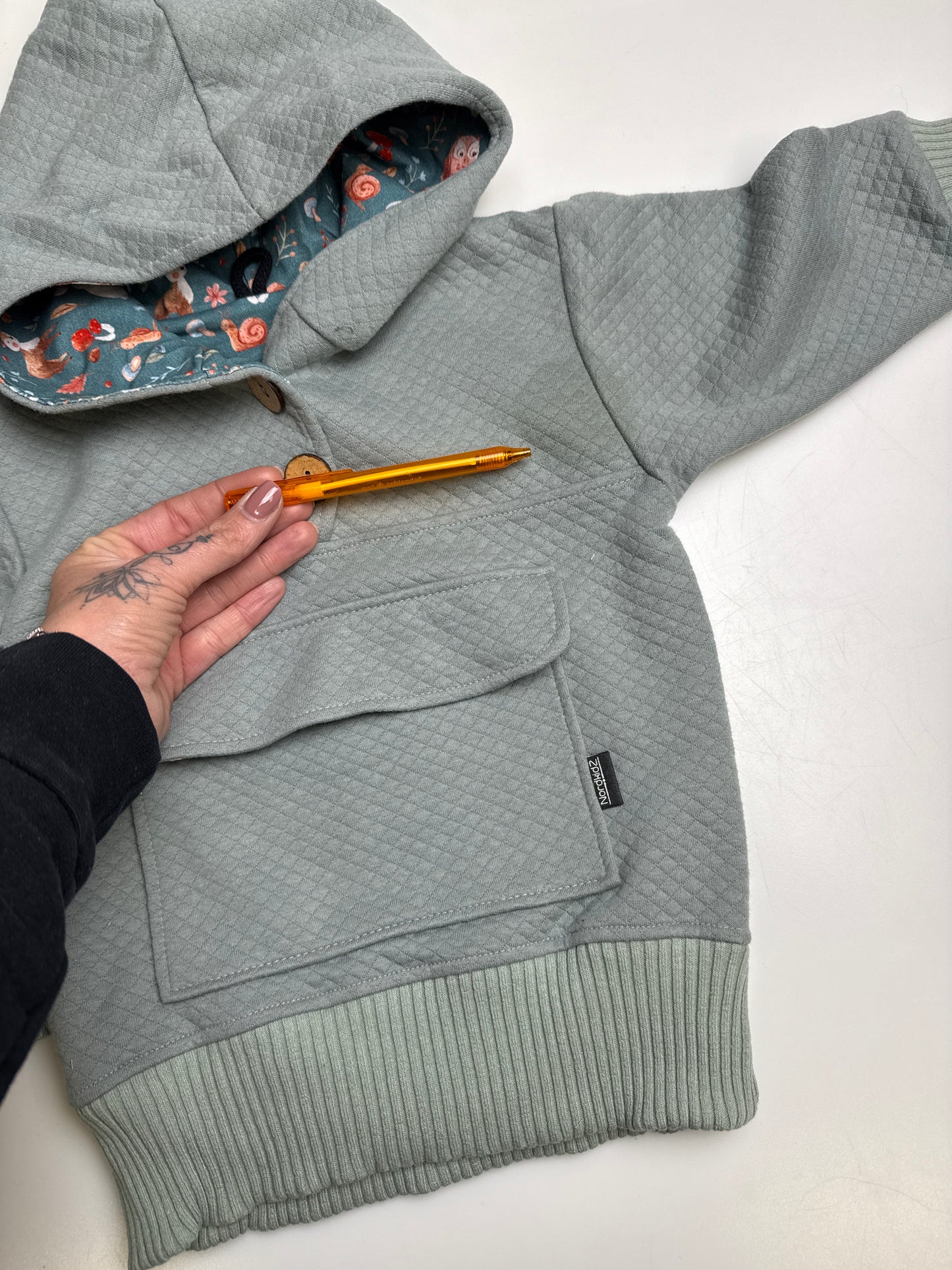 Outdoorhoodie mint  - 4 - 86/92 (FEHLER BILD!)