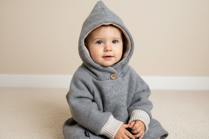 Walk Pulli grau beige  - Gr. 74/80