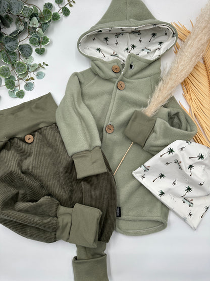 Fleece Jacke - Salbei "Safari"