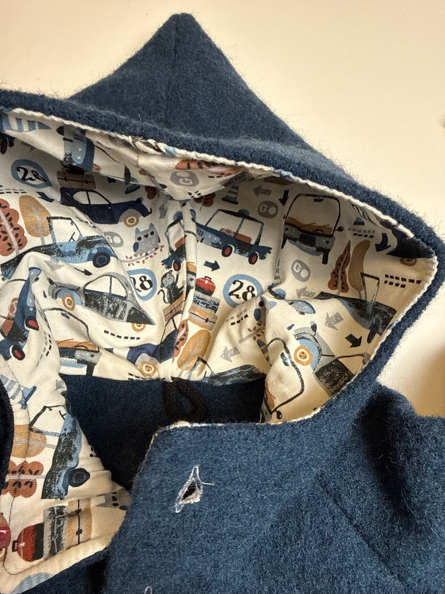 Walkjacke - ungefüttert - jeansblau - Gr. 80/86