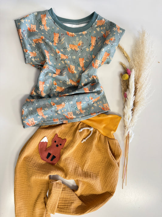 SET T-Shirt & Musselin Chino „Mr.Fox“
