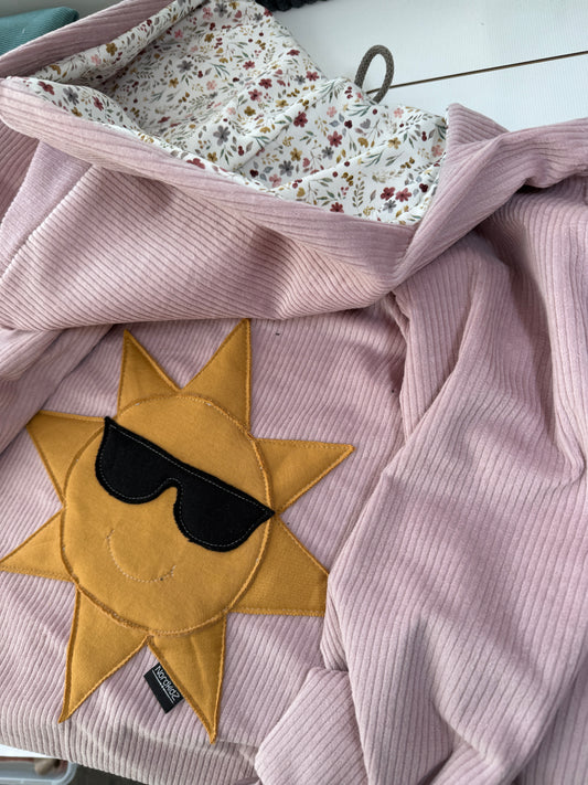 CORD Jacke Rosa / Sonne & Blümchen