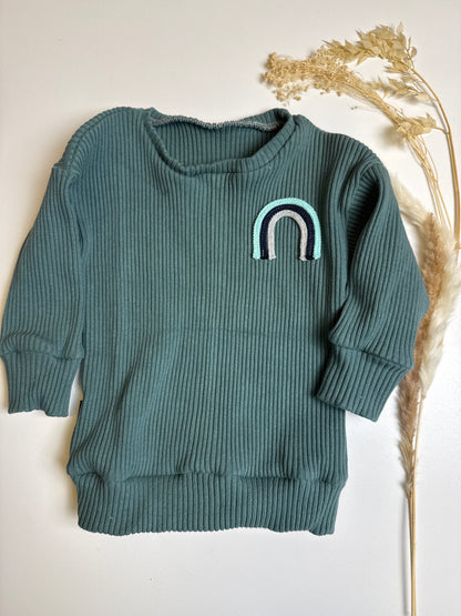 Strick Shirt - JADE - Regenbogen Gr. 92/98