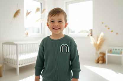 Strick Shirt - JADE - Regenbogen Gr. 92/98