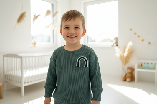 Strick Shirt - JADE - Regenbogen Gr. 92/98