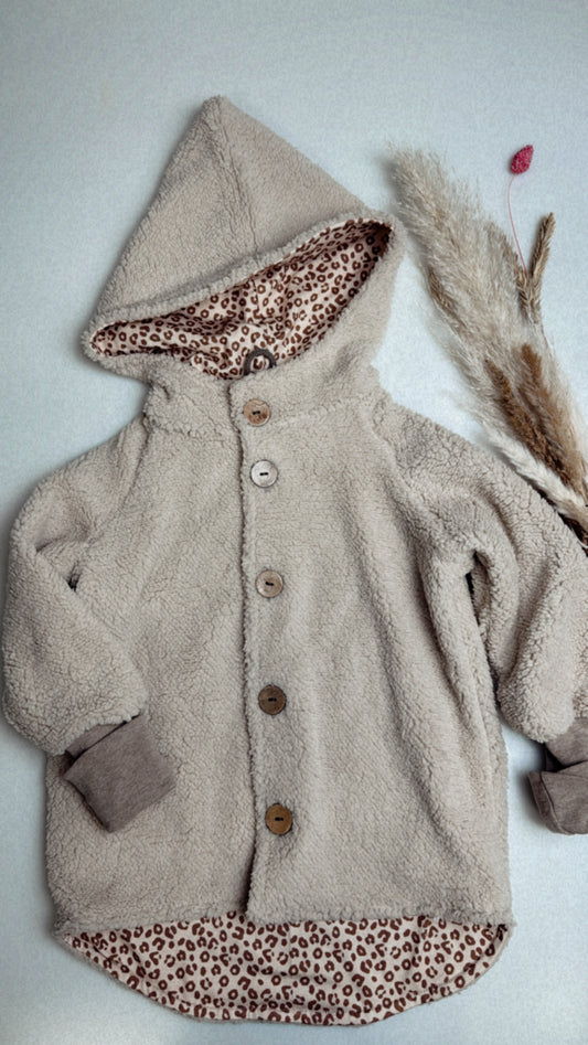 Kuschelteddy Leo Jacke - beige