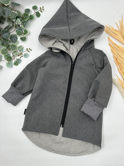 Softshelljacke - Grau melange