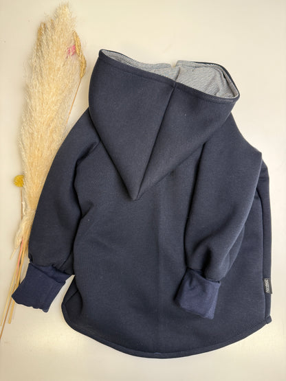 ✨ Mitwachsende Sweatjacke Navy – Perfekt für den Herbst 🍂