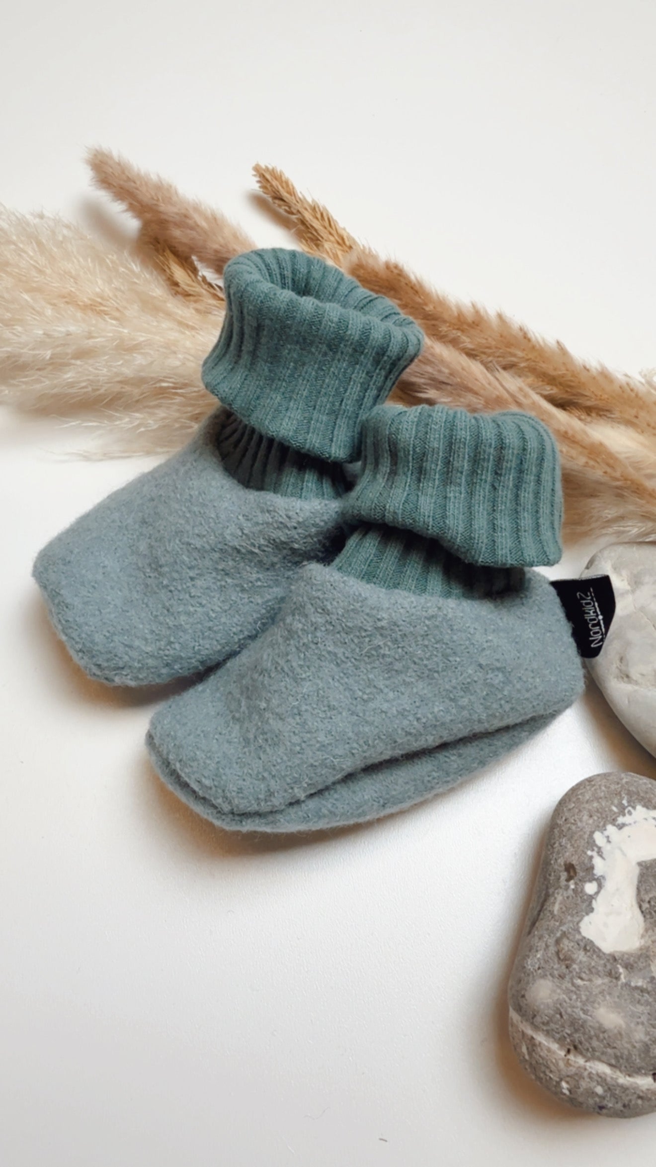 🤍 Wollpuschen für Babys – mitwachsend - Meer