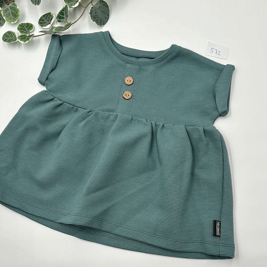 Rib-Jersey Tunika Kurzarm - Jade (572)